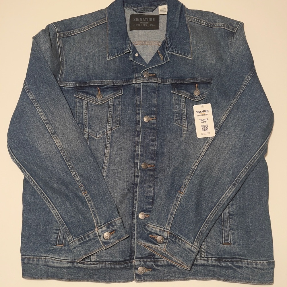 NWT Men's Levi's Strauss Gold Denim Trucker Jacket X-LARGE (A)